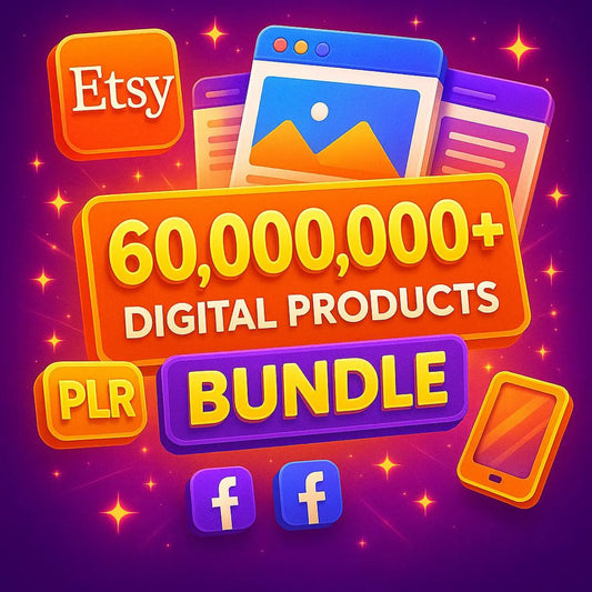 60 Million+ PLR MRR Digital Products Bundle, Ebooks, Resell, and more